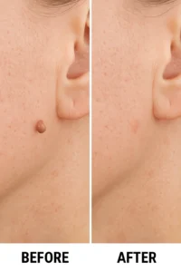 Skin tags removal Merton Park before and after