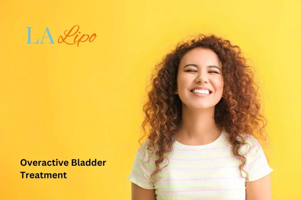 woman smiling about overactive bladder treatment Merton Park solutions