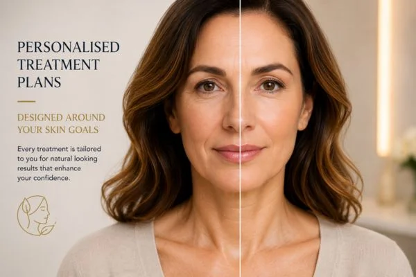 Before and after results of Collagen Lift Therapy Merton Park