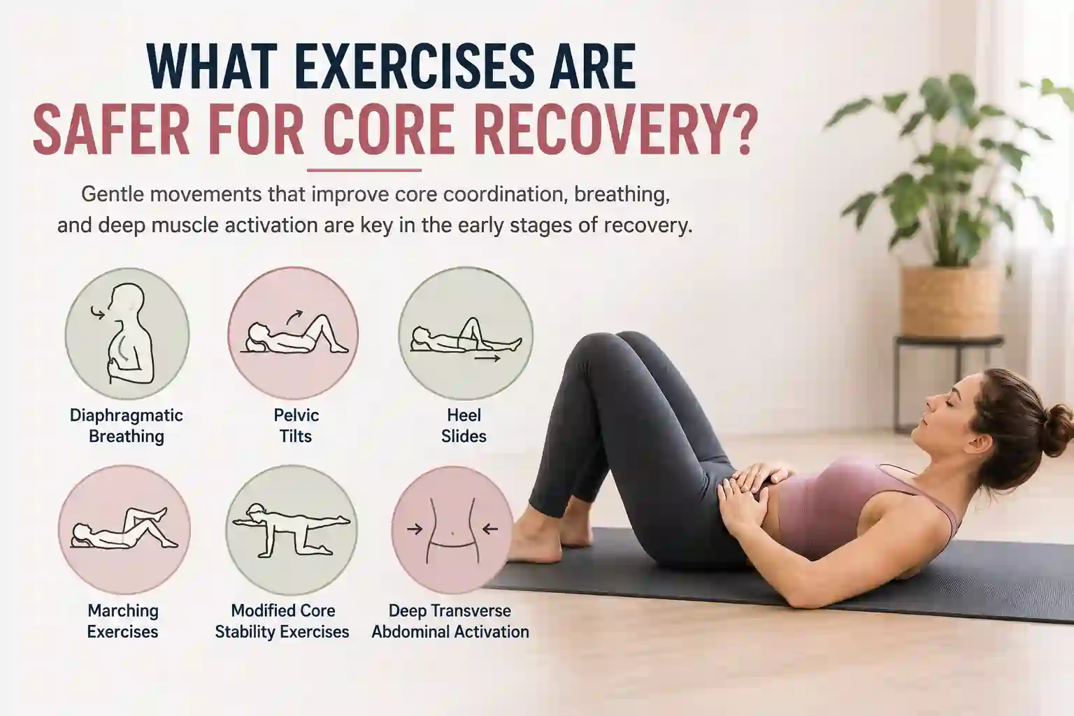 Which exercises may help diastasis recti Merton Park?